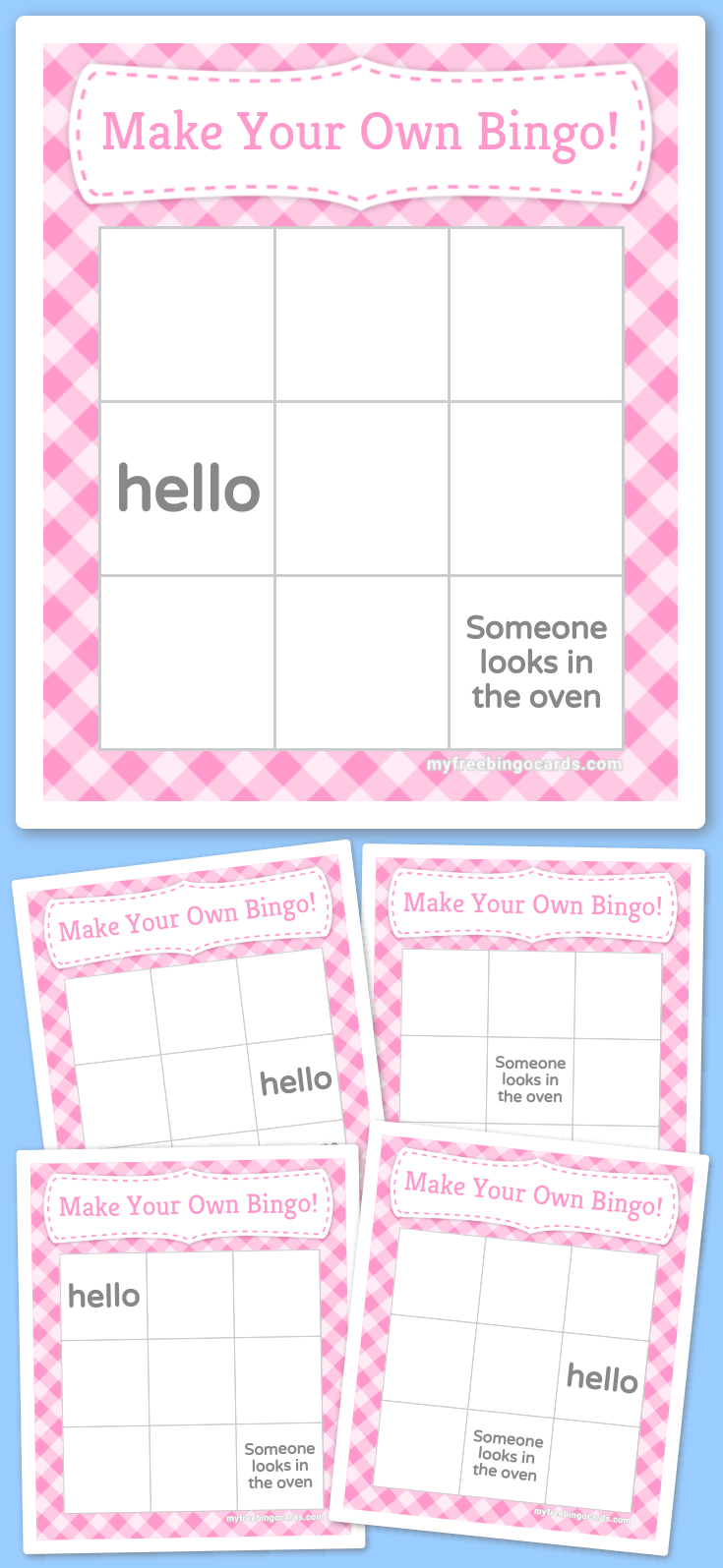 Virtual Make Your Own Bingo!