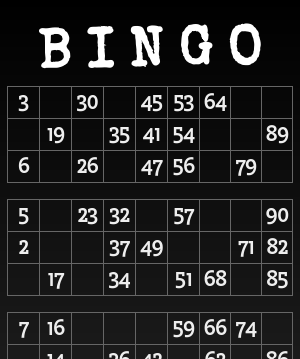 1-90 Number Bingo