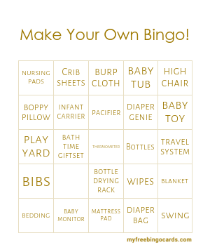 Print 100+ Make Your Own Bingo! Cards