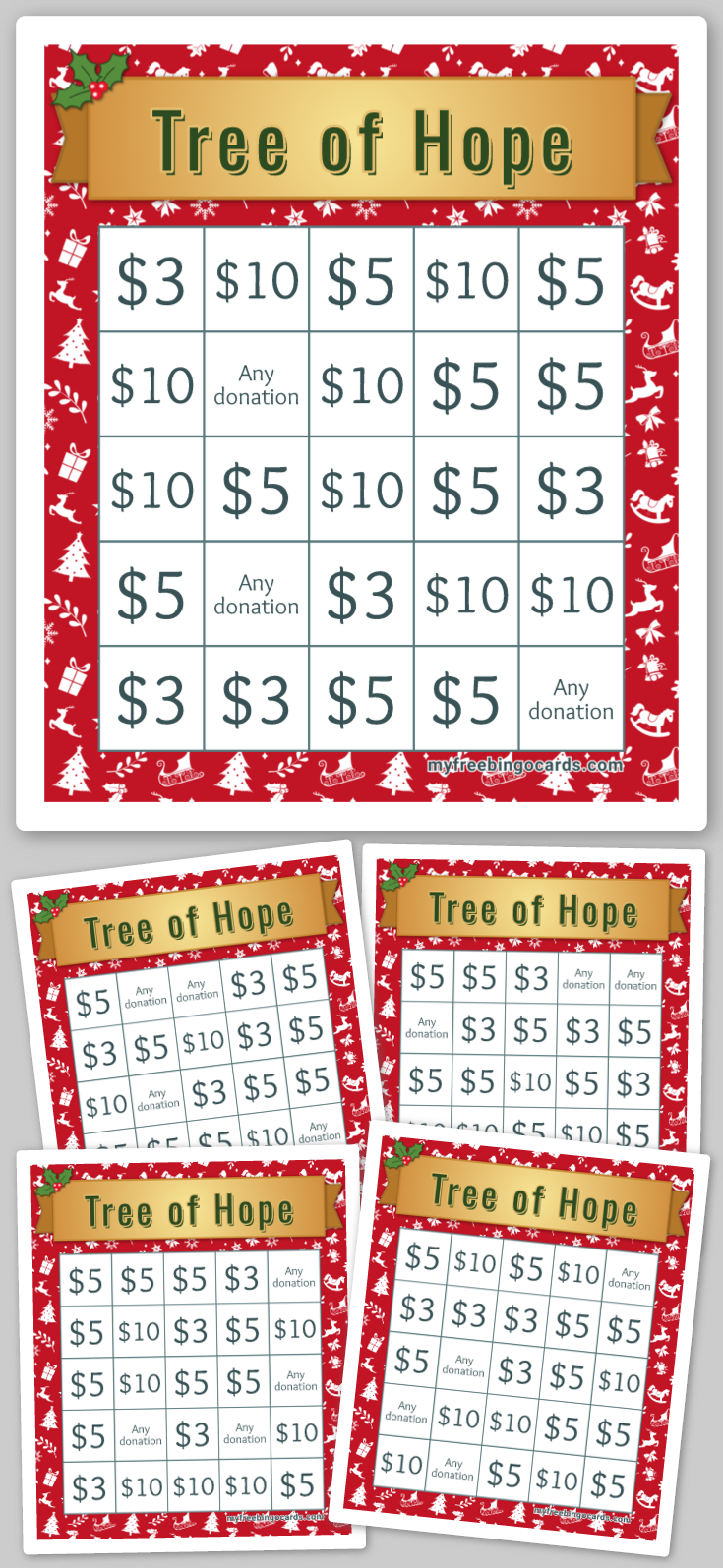 Virtual Tree of Hope Bingo