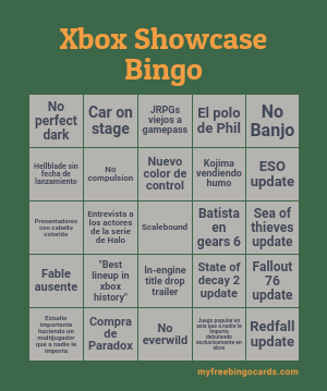 Edit bingo cards