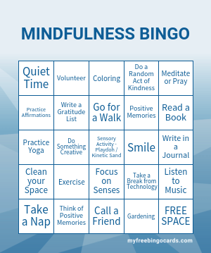 MINDFULNESS BINGO