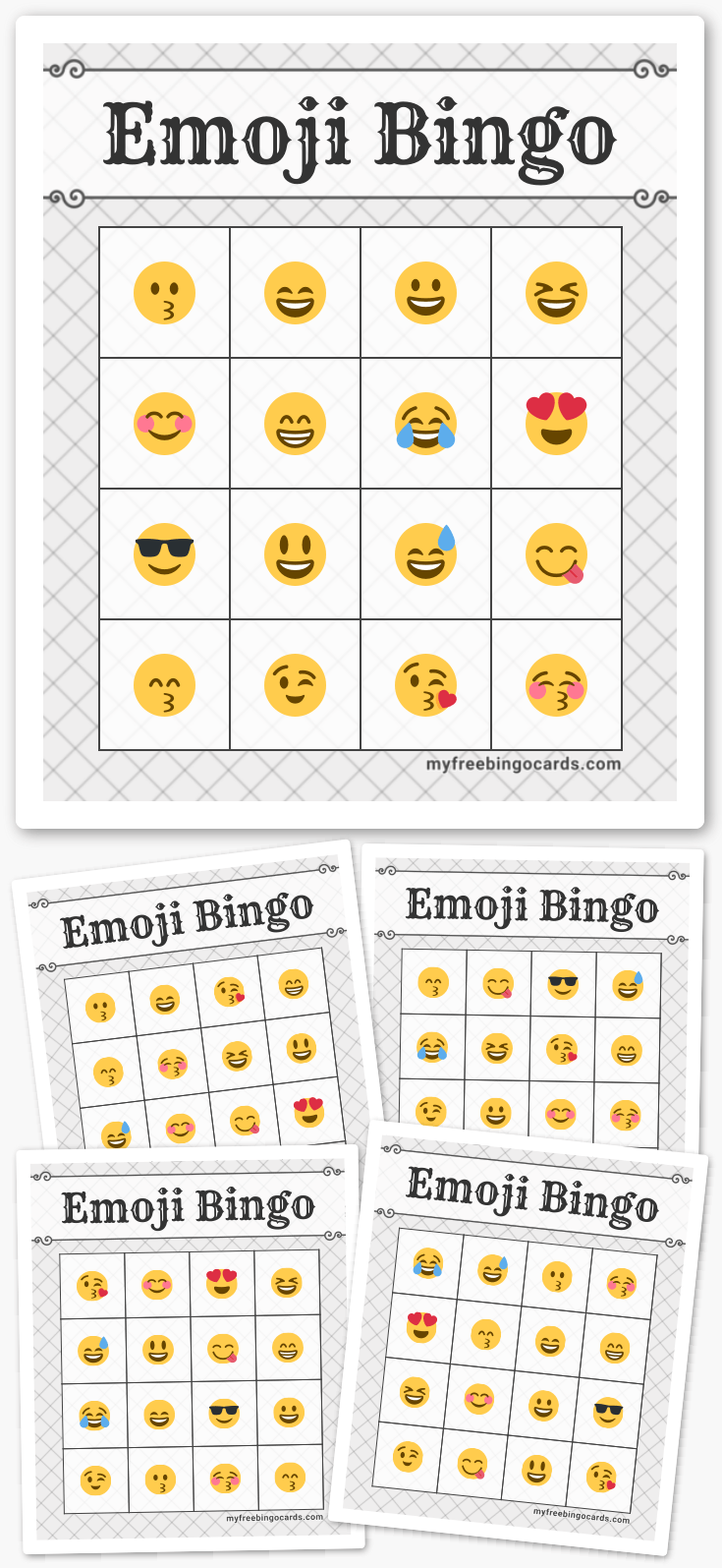 Virtual Emoji Bingo