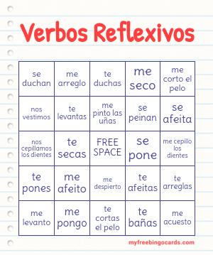 Bingo Dos Verbos