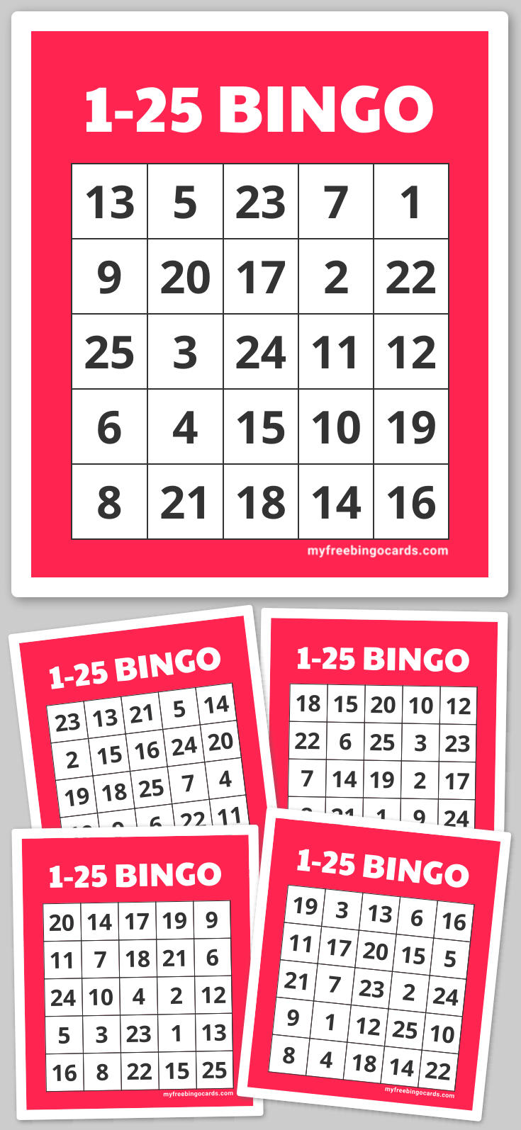 Virtual 1-25 BINGO