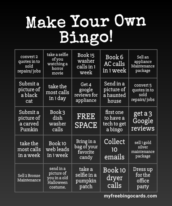 Make Your Own Bingo!