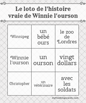 Le Loto De L Histoire Vraie De Winnie Bingo