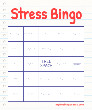 Stress Bingo