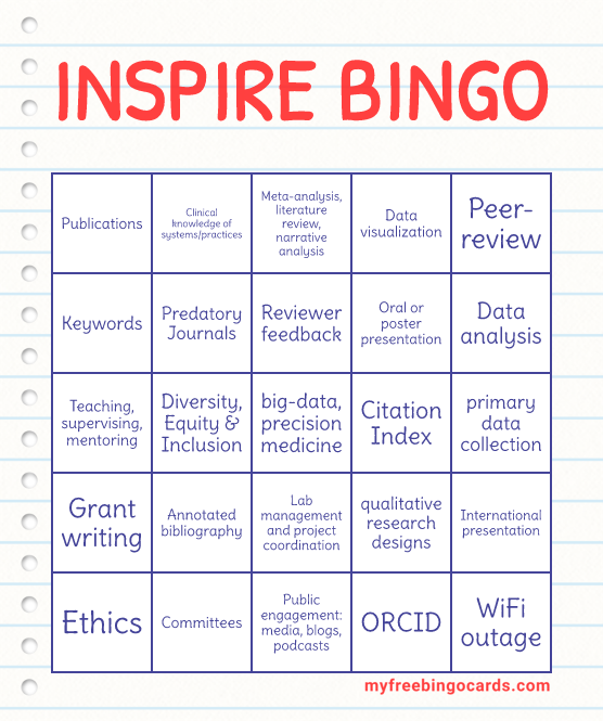 INSPIRE BINGO