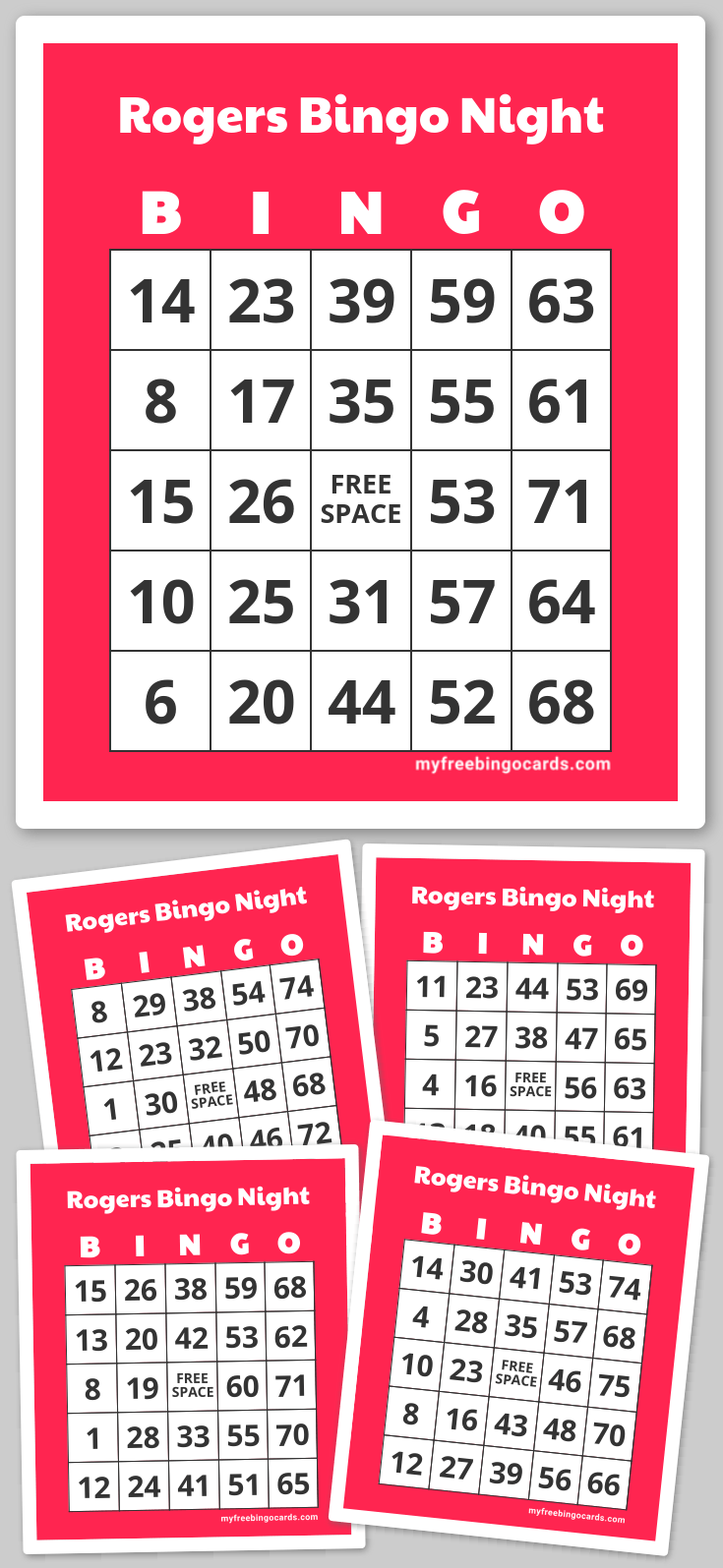 Virtual Rogers Bingo Night