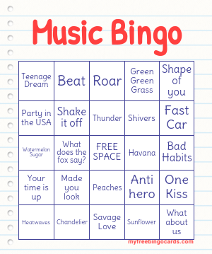 Edit bingo cards