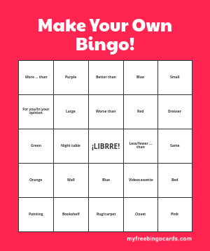 Print 100+ Make Your Own Bingo! Cards