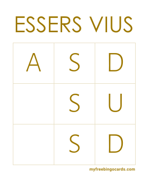 Edit bingo cards
