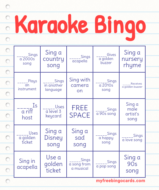 Karaoke Bingo Live Now — Join Riff-Off