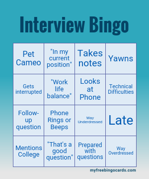 Interview Bingo