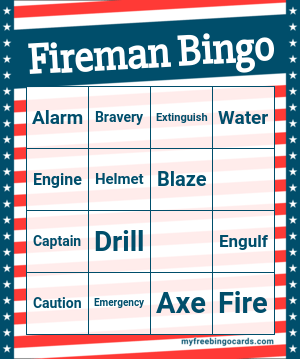 Fireman Bingo