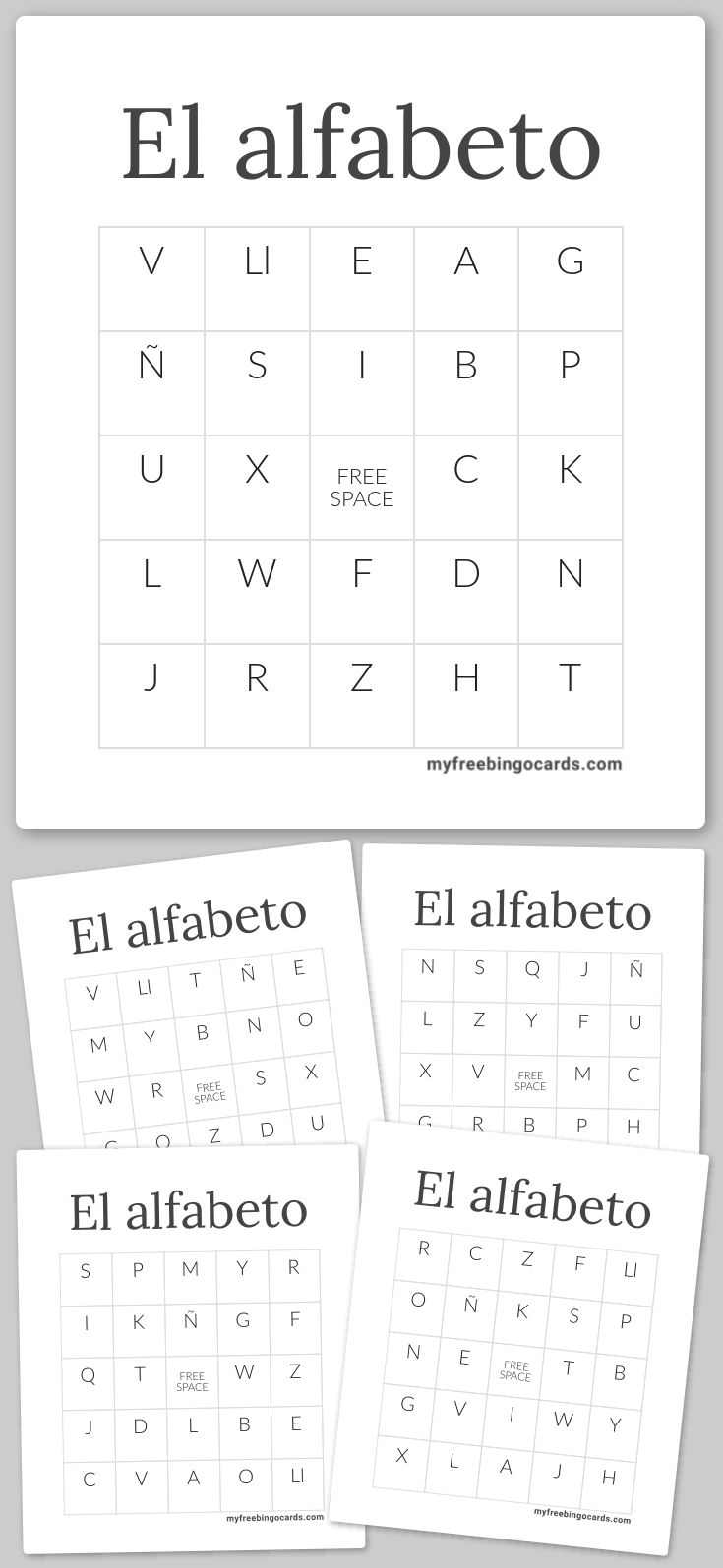 Virtual El Alfabeto Bingo