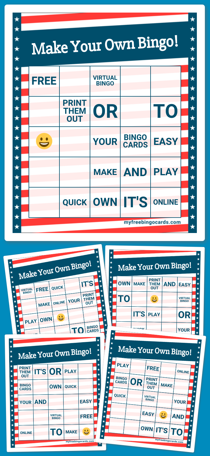 Virtual make your own bingo 