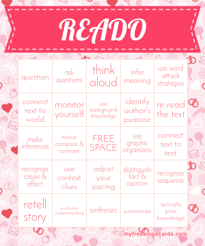 PRINT 100+ READO BINGO CARDS