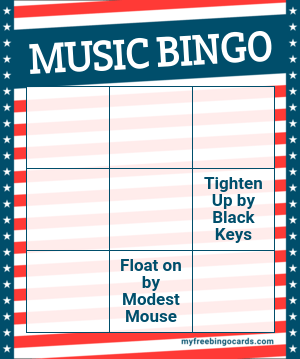 PRINT 100+ MUSIC BINGO CARDS