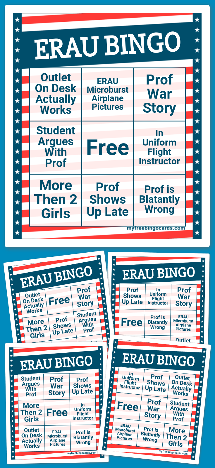 Virtual ERAU BINGO