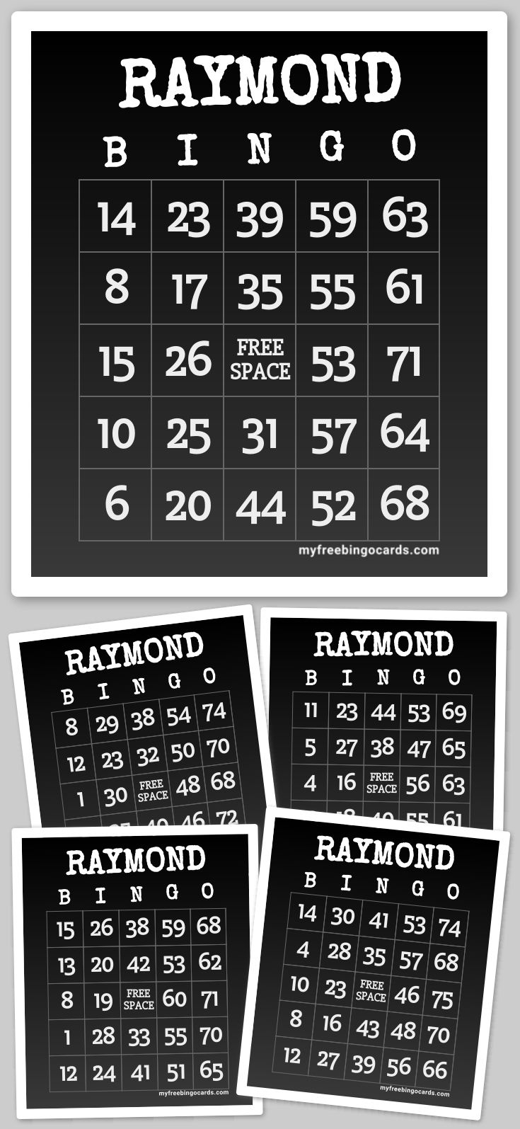 Virtual RAYMOND BINGO