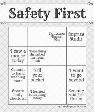 Safety First Bingo
