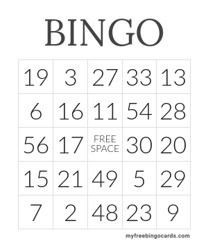 Print 100+ Bingo Cards