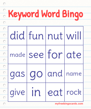 Edit bingo cards