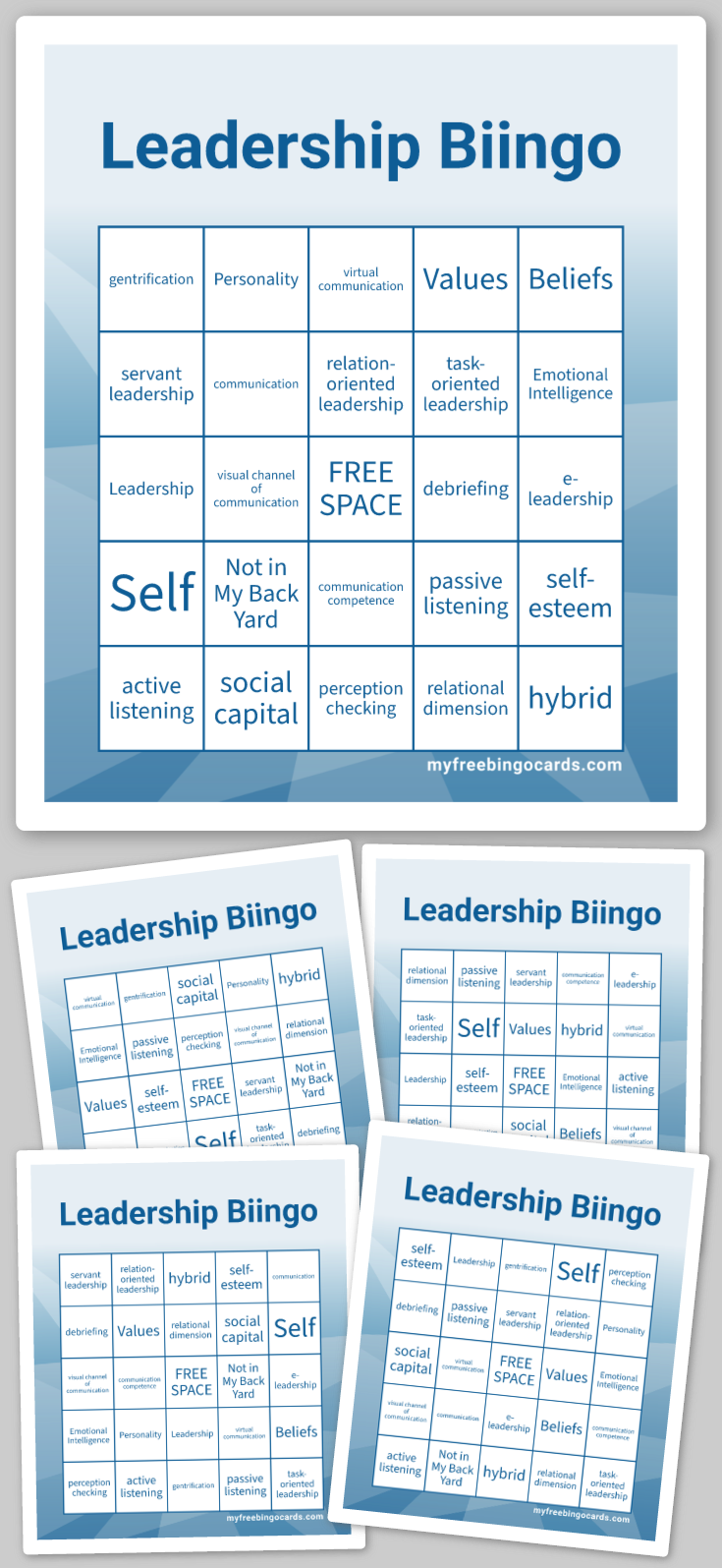 Virtual Leadership Biingo Bingo