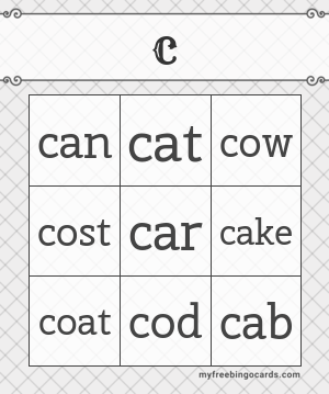 Edit bingo cards