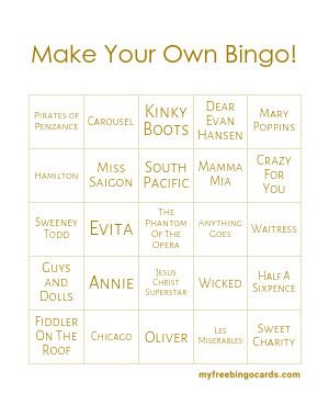Make Your Own Bingo!