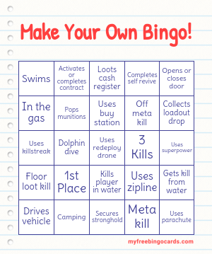 Edit bingo cards