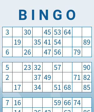 1-90 Number Bingo