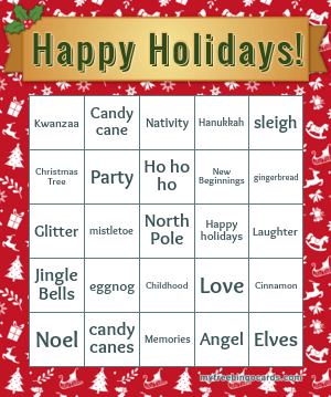 Happy Holidays! Bingo