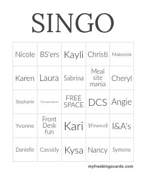 Edit bingo cards