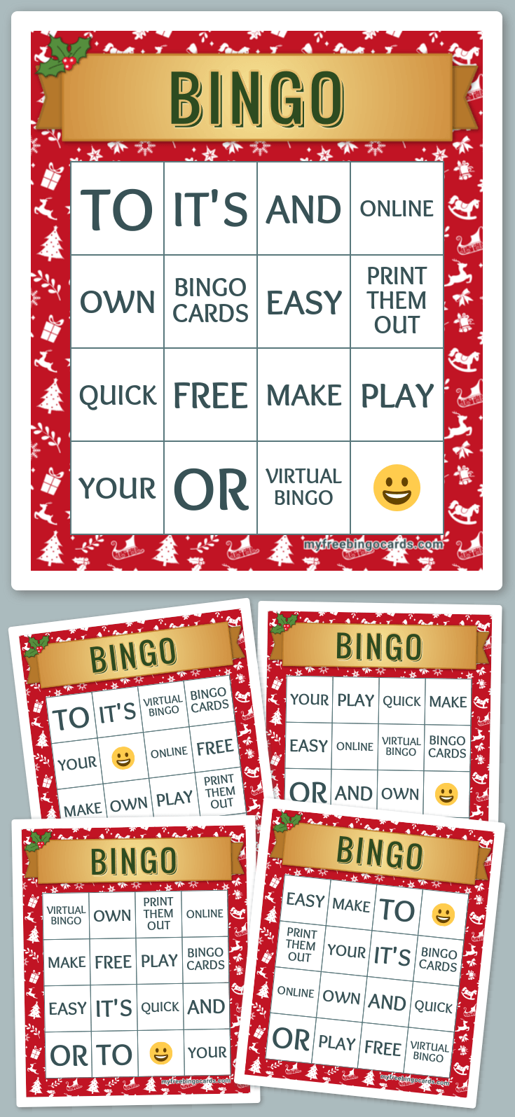 Virtual Virtual bingo card