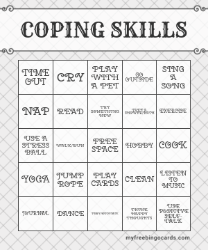 COPING SKILLS BINGO