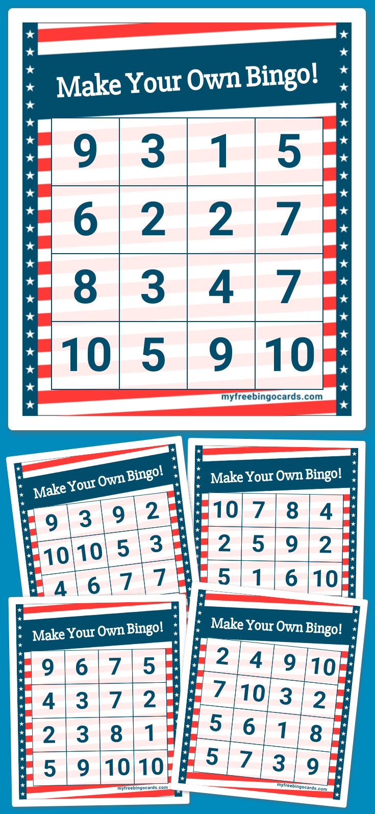 Virtual Make Your Own Bingo!
