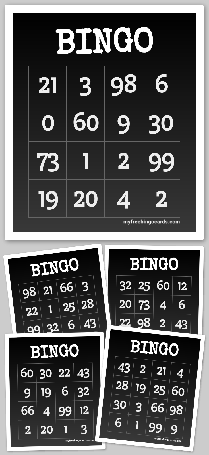 Virtual Virtual bingo card