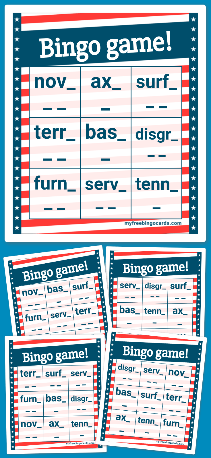 Virtual bingo game 
