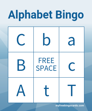 alphabet bingo