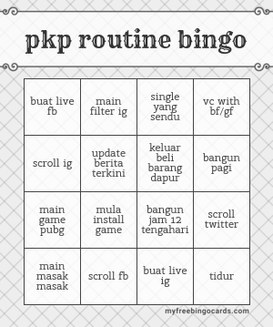 Edit bingo cards