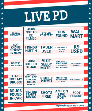 LIVE PD BINGO