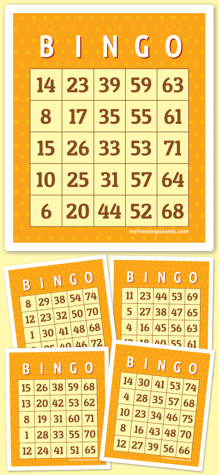 1 75 Number Bingo Myfreebingocards Com