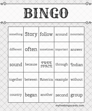 Make Your Bingo Cards