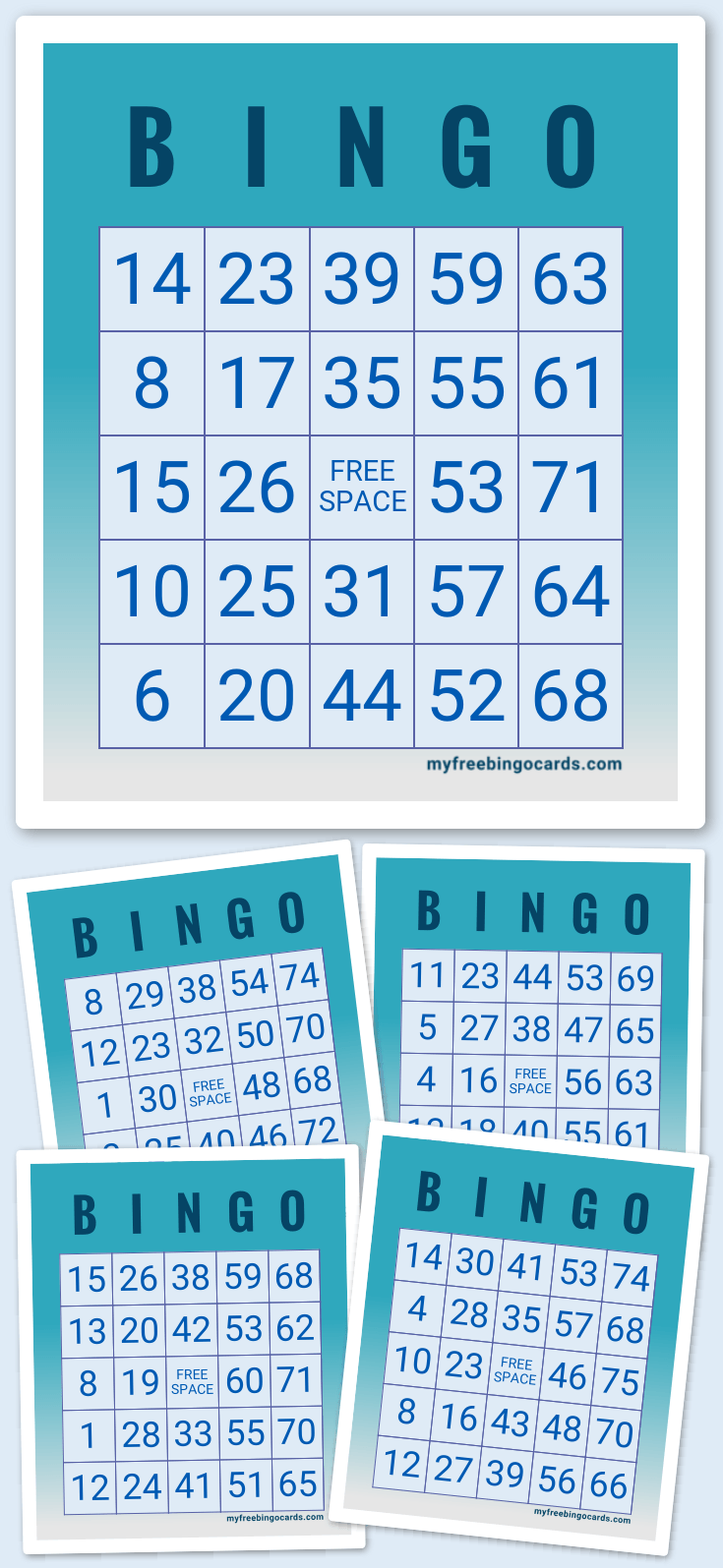 Virtual 1-75 Number Bingo