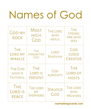 Names of God Bingo