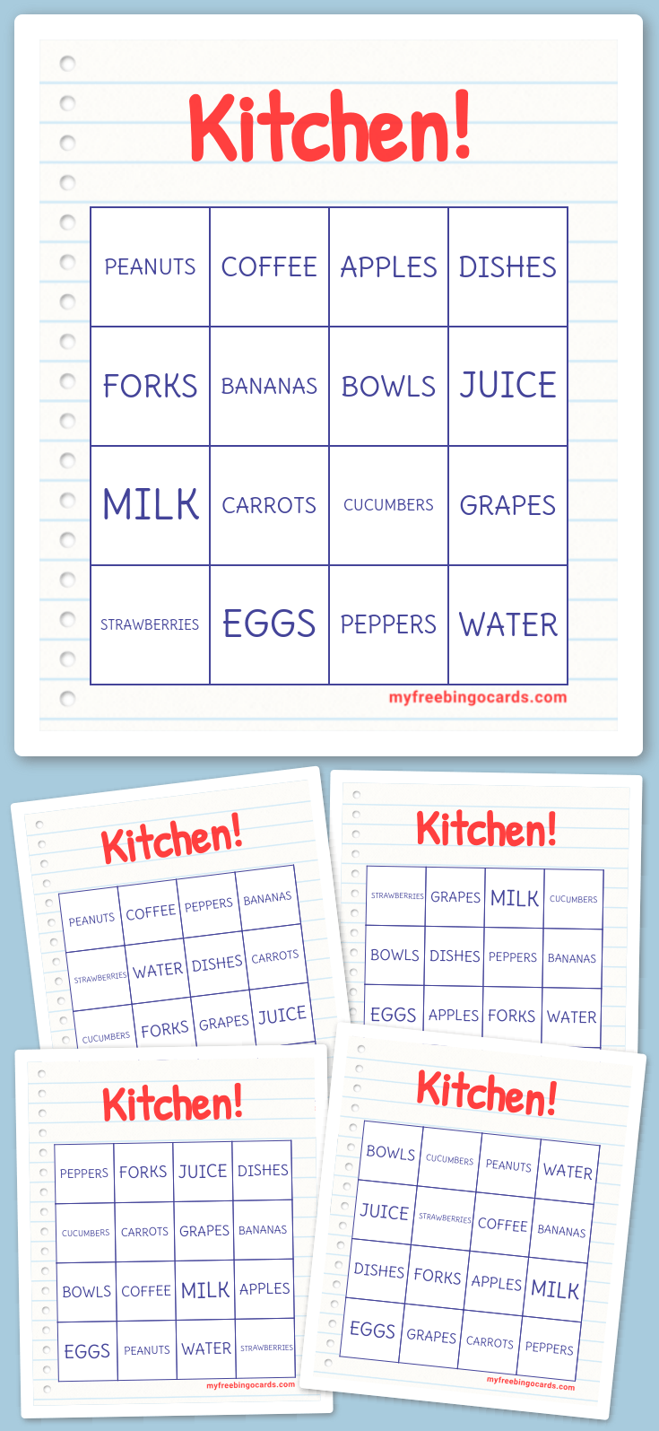 Virtual Kitchen! Bingo