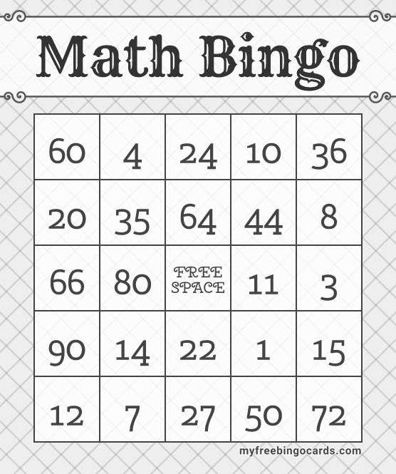 Math Bingo